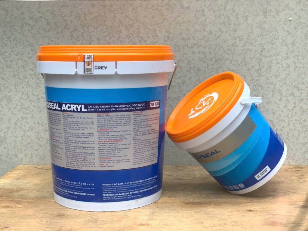 CVSEAL ACRYL | Vật liệu chống thấm Acrylic gốc nước