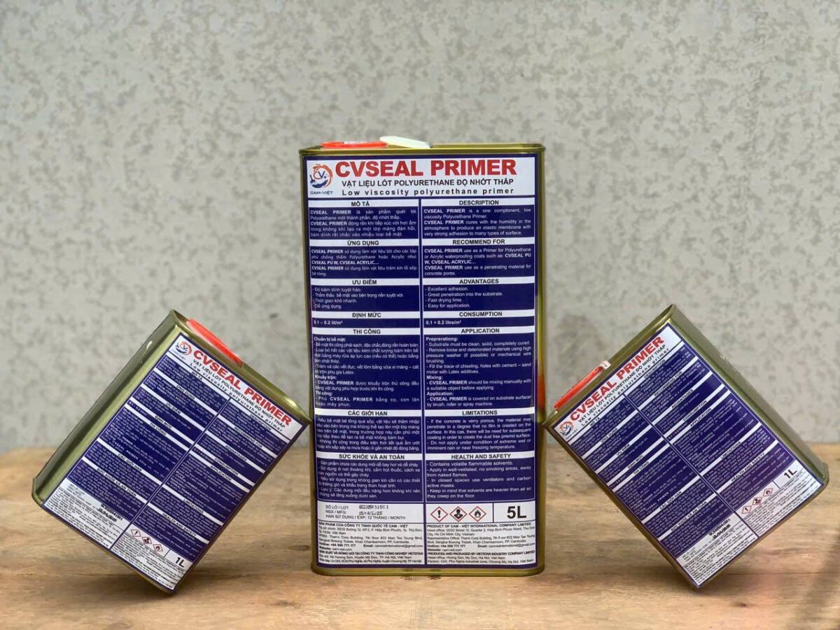 CVSEAL PRIMER | Vật liệu lót Polyurethane độ nhớt thấp