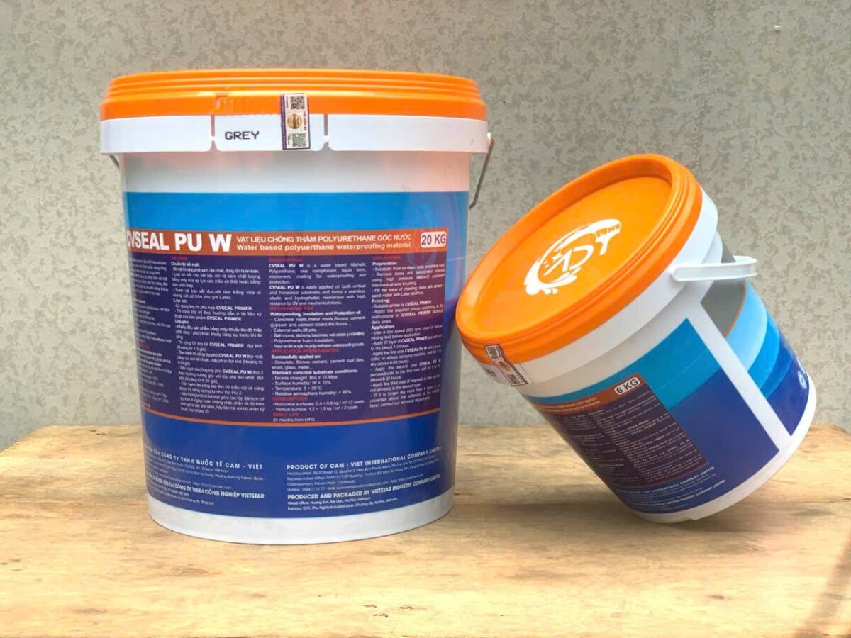 CVSEAL PU W | Vật liệu chống thấm Polyurethane gốc nước CVSEAL PU W | Vật liệu chống thấm Polyurethane gốc nước